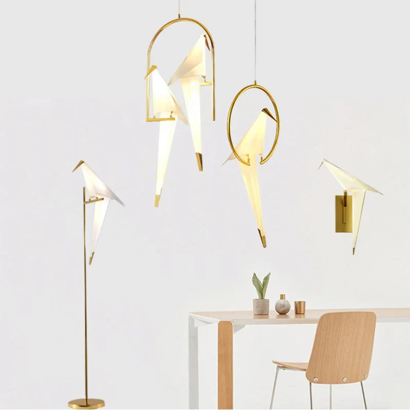 Axyaa Origami Bird LED Chandelier for Living Room, Restaurant, Children's Room