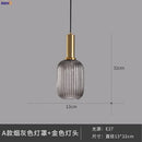 Axyaa Nordic Glass Pendant Light for Bedroom Dinning Living Room - Modern LED Hanglamp