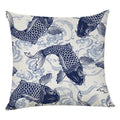Axyaa Fish Series Cotton Linen Cushion Cover 45X45Cm Home Decor Sofas