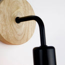 Axyaa Minimalist Wood Art Wall Lamp for Modern Nordic Decor