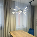 Axyaa Postmodern LED Chandelier Golden Office Study Cafe Decorative Chandelier