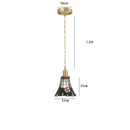Axyaa Copper LED Glass Pendant Lamp Nordic Modern Style Dining Bedroom Light