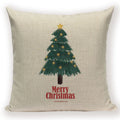 Christmas Cartoon Santa Claus Deer Pillows Covers Merry Christmas Gifts for The New Year by Axyaa