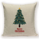 Christmas Cartoon Santa Claus Deer Pillows Covers Merry Christmas Gifts for The New Year by Axyaa
