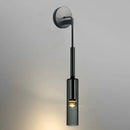 Axyaa Smoky Gray LED Glass Wall Light for Modern Indoor Lighting