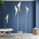 Axyaa Origami Thousand Paper Cranes Gold Floor Lamp for Home Decor