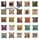 Axyaa Christmas Birthday Cushion Cover 45X45cm - Bedroom Sofa Decor Cojines