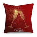 Axyaa Christmas Polyester Cushion Cover - Tree Gifts Print - Xmas Home Decor