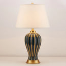 Axyaa Ceramic Table Lamp: Light Luxury Post Modern American Style, Bedroom & Living Room Lamps