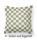 Axyaa Checkerboard Velvet Cushion Covers - 18x18 Nordic Decorative Pillows for Home Decor