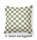 Axyaa Checkerboard Velvet Cushion Covers - 18x18 Nordic Decorative Pillows for Home Decor