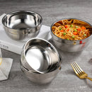 Axyaa Double-Layer Stainless Steel Soup Bowl, Kitchen Food Storage Containers & Tableware
