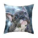 Axyaa Dog Print Polyester Cushion Cover for Sofa Living Room 45X45CM