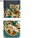 Axyaa Golden Bird Ceramic Vase: Chinese Retro Flower Vase for Modern Home Decor