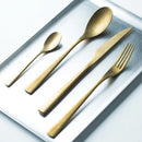 Axya Vintage Stainless Steel Flatware Set - 4pcs Fork and Spoon