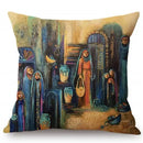 Axyaa Islamic Painting Arab Woman Cushion Cover