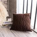 Axyaa Knit Cushion Cover 45x45cm Nordic Style Home Decor Brown Grey Ivory