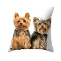Axyaa Dog Print Polyester Cushion Cover for Sofa Living Room 45X45CM