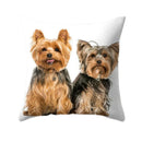 Axyaa Dog Print Polyester Cushion Cover for Sofa Living Room 45X45CM