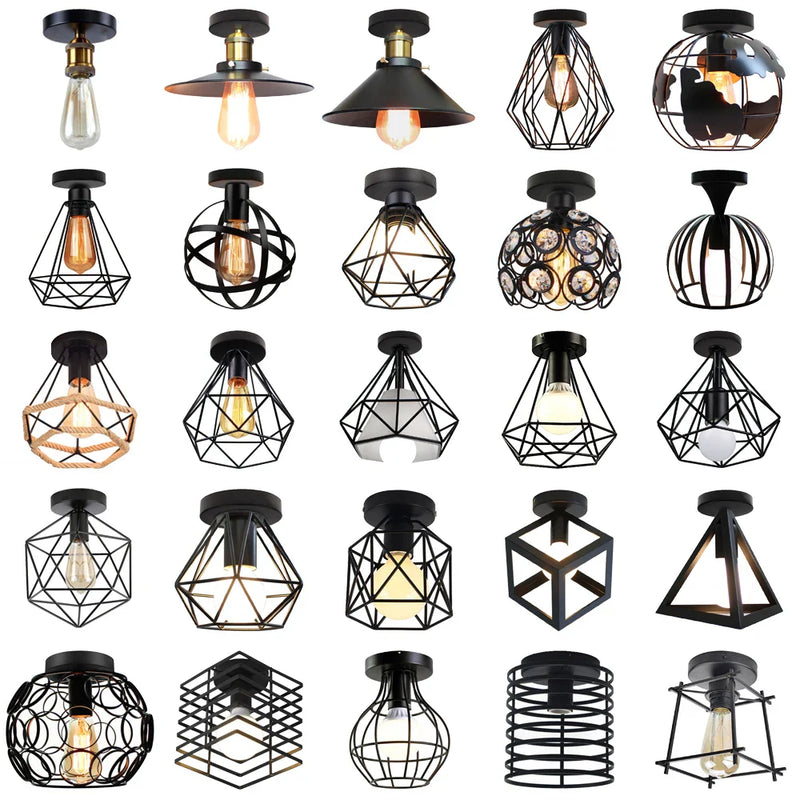 Axya Vintage Industrial Ceiling Lamp Shade Retro Loft Plafonniers