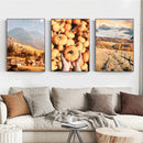 Nordic Maple Leaf Wall Art Print by Axyaa for Modern Living Room Decor