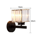 Axyaa Crystal Square Wall Lamp for Home Decor