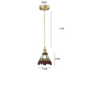 Axyaa Copper LED Glass Pendant Lamp Nordic Modern Style Dining Bedroom Light