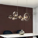 Axyaa Glass Ball Chandelier Pendant Lights for Coffee Shop, Restaurant, and Bar