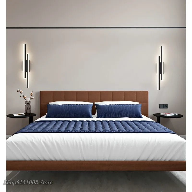 Axyaa Modern Nordic LED Wall Lamp Strip for Living Room Bedroom Decor