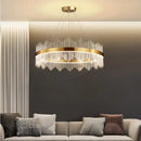Axyaa Crystal Chandelier Pendant Light Modern Luxury Dining Room Hall Lamp