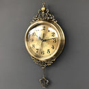 Axya Retro Swing Wall Clock - Silent Quartz European Living Room Timepiece