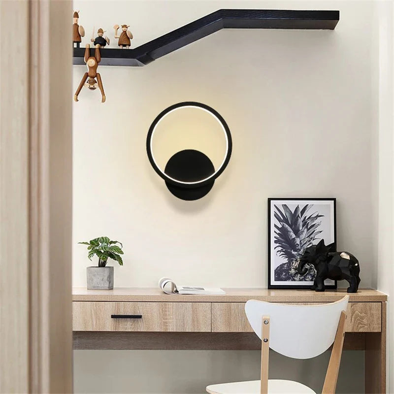 Axyaa Nordic Black & White Wall Lamp for Modern Indoor Decor