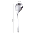 Axyaa Stainless Steel Skimmer Spoon Strainer Colander for Kitchen, 35.5x10.7cm