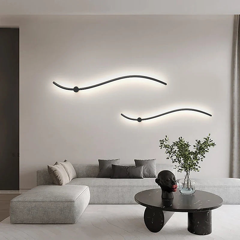 Axya Black LED Metal Wall Lamp for Bedroom, Living Room & Staircase