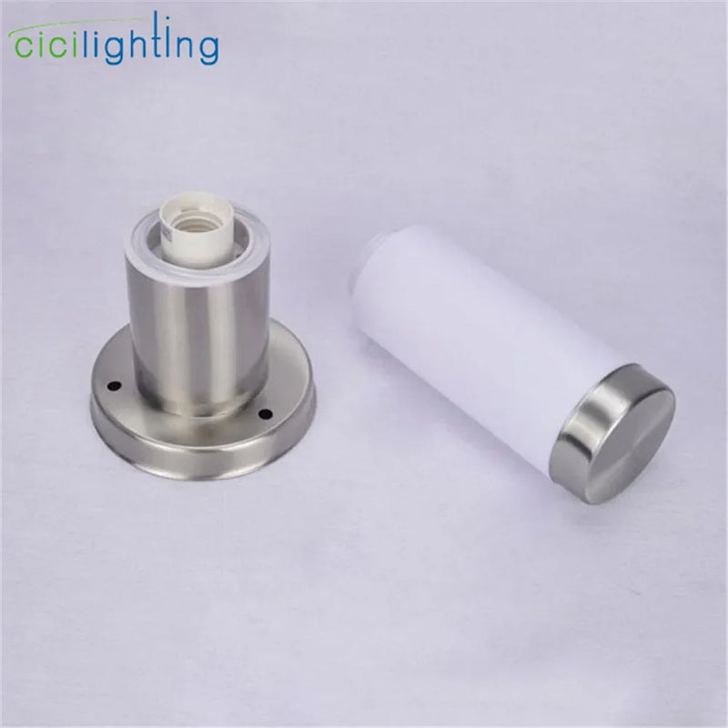 Axyaa White Acrylic Shade Pillar Post Light for Outdoor Home Landscape