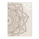 Axyaa Bohemian Floral Beige Canvas Print Yoga Zen Wall Art Poster Decor