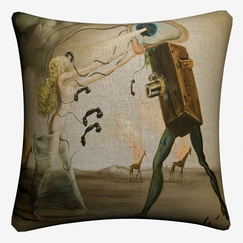 Axyaa Salvador Dali Inspired Abstract Art Cushion Cover 45x45cm
