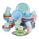 Axya Macaron 48-Piece Porcelain Dinnerware Set