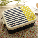 Axyaa Navy Style 1 Layer Bento Box 670ml, Japanese Microwave Lunch Container