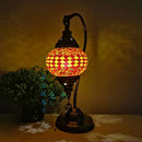 Axyaa Turkish Mosaic Table Lamp: Handcrafted Vintage Art Deco Glass Bedside Light