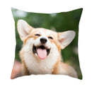 Axyaa Dog Print Polyester Cushion Cover for Sofa Living Room 45X45CM