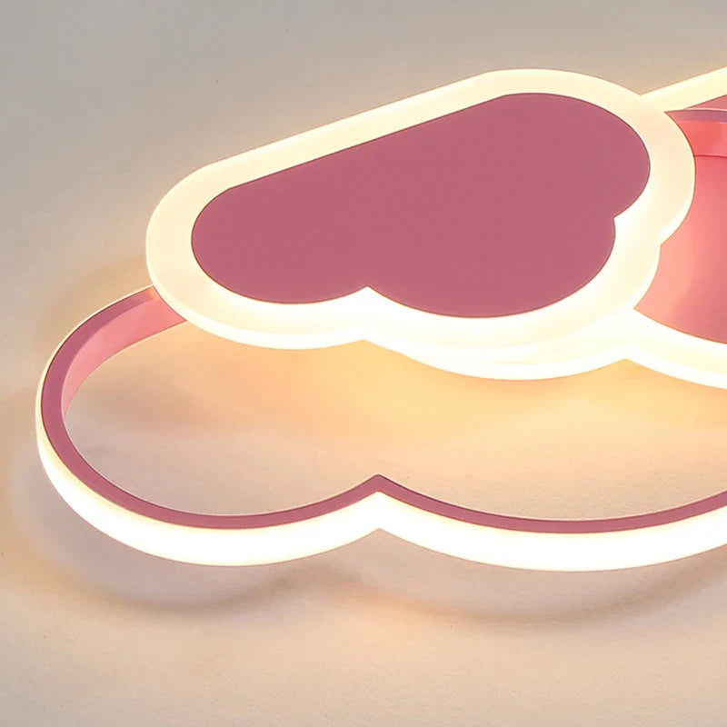 Axya Cloud Kids Ceiling Lamp - Pink Bedroom Study Lighting