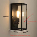 Axyaa Vintage E27 Wall Sconce Light - Retro Loft Bedside Balcony Stair Pub Restaurant Wall Lamp