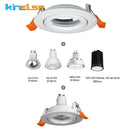 Axyaa Adjustable Round LED Downlight with MR16 GU10 Socket Spot Fixture