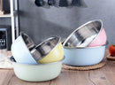 Axya 5-Piece Stainless Steel Kitchen Set: Soup Pot, Egg Pots, Dough Basin, Washing Basin