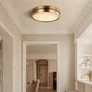 Axyaa Brass LED Modern Ceiling Light Flush Mount Home Lighting Living Room