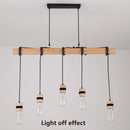 Axyaa Solid Wood Pendant Lamp Chandelier for Living Room and Dining Room
