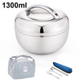 Axyaa Double Wall Vacuum Thermal Lunch Box: Stainless Steel, Insulated, Bento Container