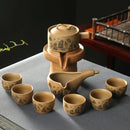 Axya Ceramic Chinese Tea Set for 6 People, Complete Kung Fu Travel Teacup Set