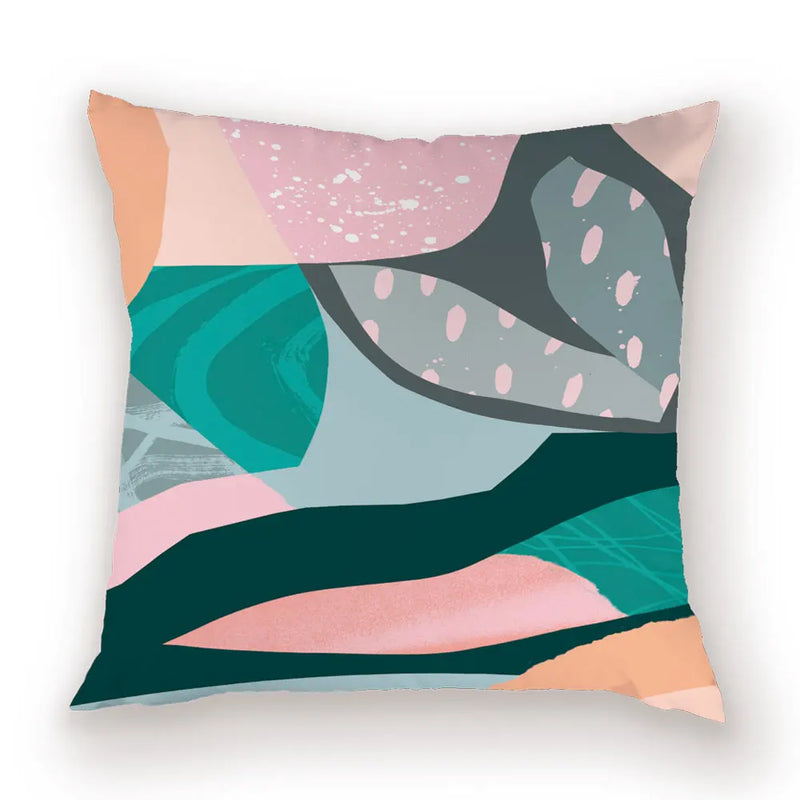 Axyaa Abstract Splice Pattern Pillow Case Bohemian Cushion Cover